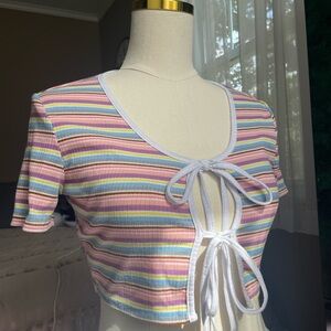 cutesy striped top